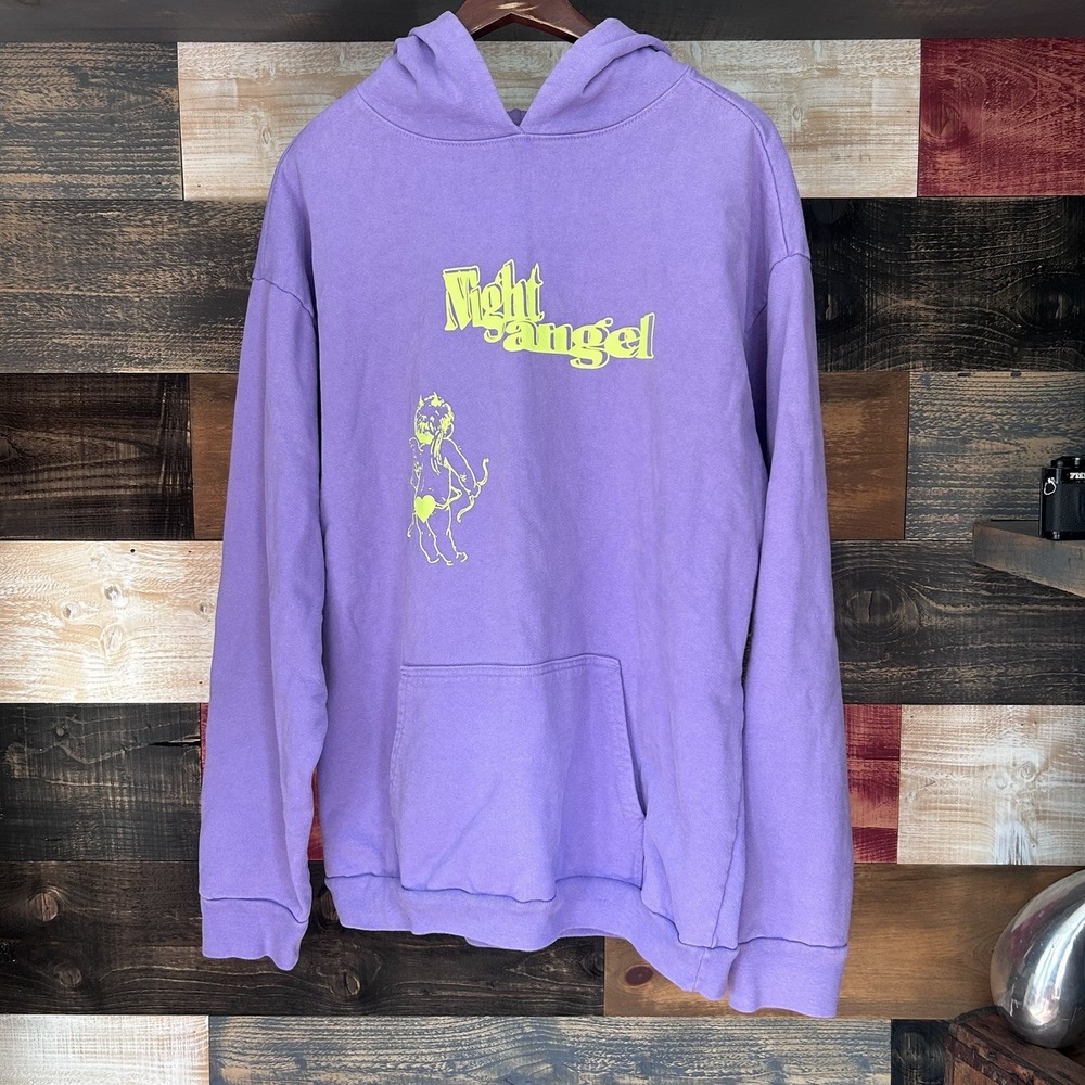 Boys Lie Hoodie Night Angel Purple OS Heart Lavender Unisex Pullover